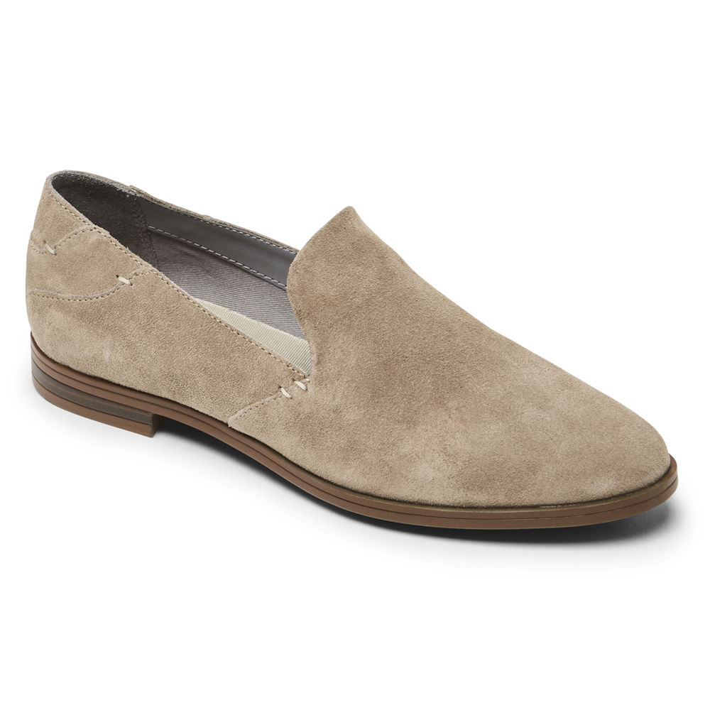 Rockport Loafers For Womens Khaki - Perpetua - XN9378260